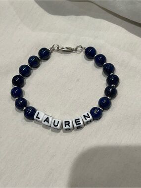 Sterling silver blue lapis bracelet